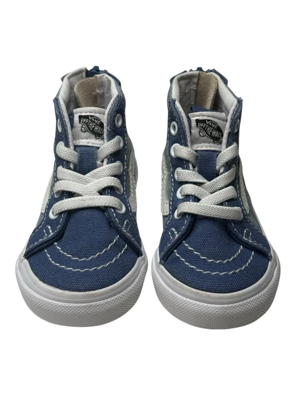 Vans ✌︎︎ Sk8-Hi Zip Baby Walker Skate Shoes Sneakers ✌︎︎Denim Chambray ✌︎︎ 5